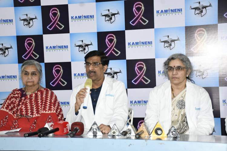 200-Drone Show by Kamineni Hospitals to Raise Cancer Awareness