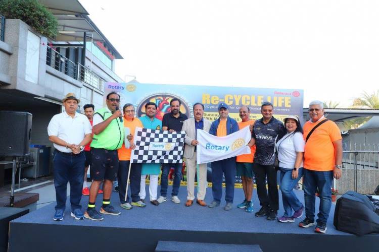Rotary Club of Delhi Manthan’s ‘RECYCLE LIFE’ Cycle Rally Successfully Raises Awareness on Organ Donation