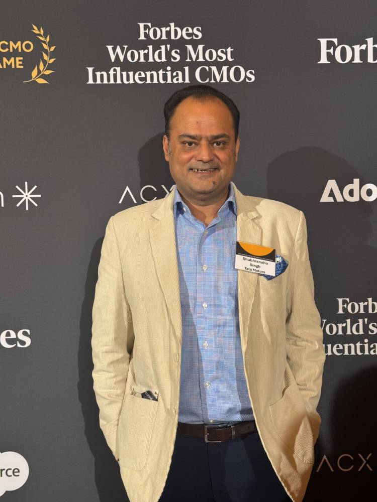 Shubhranshu Singh of Tata Motors Named to Forbes’ 2025 List of the World’s Most Influential CMOs