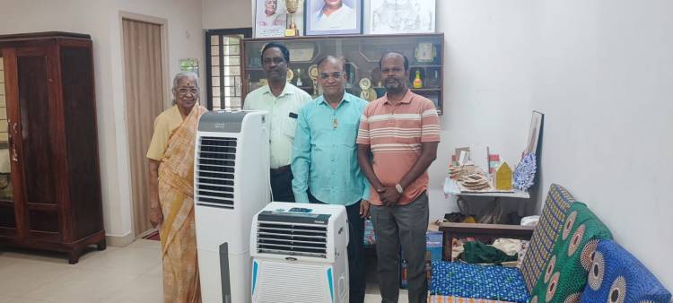 Today we did a service project of donating two air coolers, costing approximately Rs.19,000/- to an approx 100 yrs old Orphanage , Avvai Home at Adyar. 