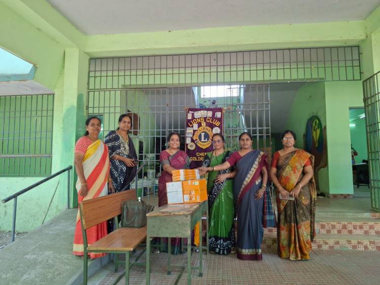 Project Number: 11 Youth Welfare/ Education Sponsored  4 Ceiling Fans to the Chennai Corporation High School at Avadi.