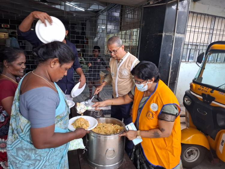 9th day hunger project at ICH Egmore, Chennai.  Chief Guest: Mjf Ln. Abi Shankari. Project sponcered by Mrs& Mr. MITESH SHAH.