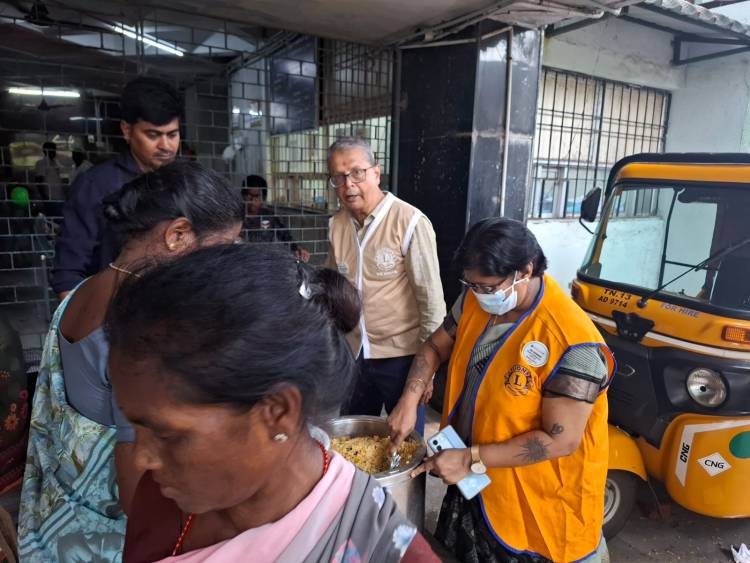 9th day hunger project at ICH Egmore, Chennai.  Chief Guest: Mjf Ln. Abi Shankari. Project sponcered by Mrs& Mr. MITESH SHAH.