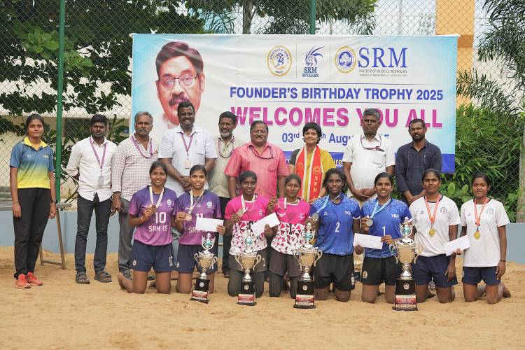 SRMIST Founder's Birthday Trophy Beach Volleyball Results