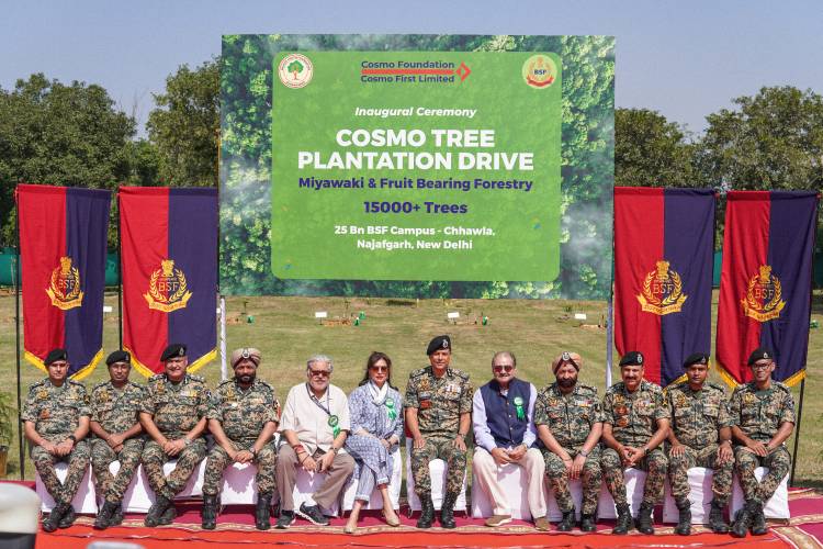 Cosmo Foundation and Border Security Force (BSF)  Join Hands in Expanding Delhi’s Green Cover with a 15,000 -Miywaki & Fruit bearing Forestry