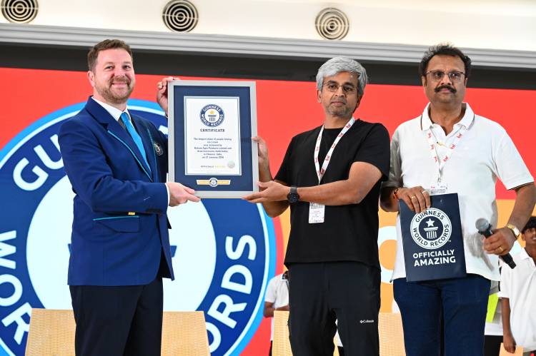 Arun Ice creams Sets Guinness World Record with over 4,000 Children in Chennai