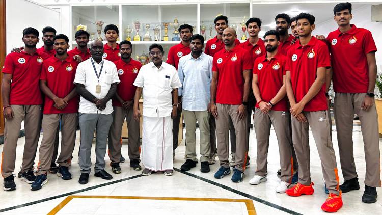 Indian University Volleyball Teams Receive Blessings and Jerseys Ahead of Federation Cup 2026