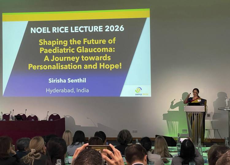 Dr Sirisha Senthil of L V Prasad Eye Institute  is third Indian to deliver Noel Rice Lecture