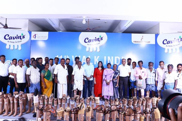 135 Artificial Limbs Distributed as CavinKare Brings 11th Edition of  ‘Cavin’s Walk India’ to Dindigul