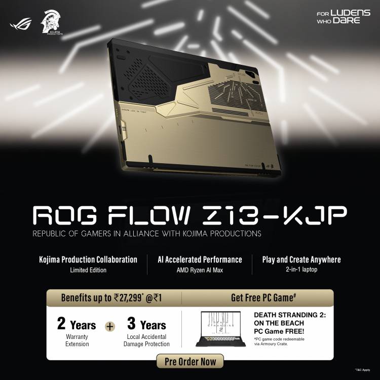 ASUS India and ROG Launches 2026 Creator Line-up: ProArt GoPro Edition and TUF Gaming A14 Available Starting Today, ROG Flow Z13 Kojima Productions Edition (KJP) Now on Pre-Order