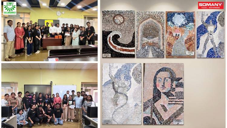 Somany Ceramics collaborates with KIIT School of Architecture and Planning, Bhubaneswar on “Transforming Broken Tiles into Trendsetting Style”