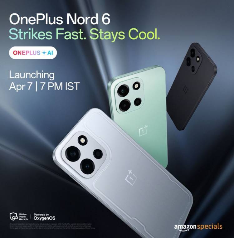 OnePlus Nord 6 Set to Launch on April 7 with Breakthrough Performance and the Segment’s Largest 9000mAh Battery