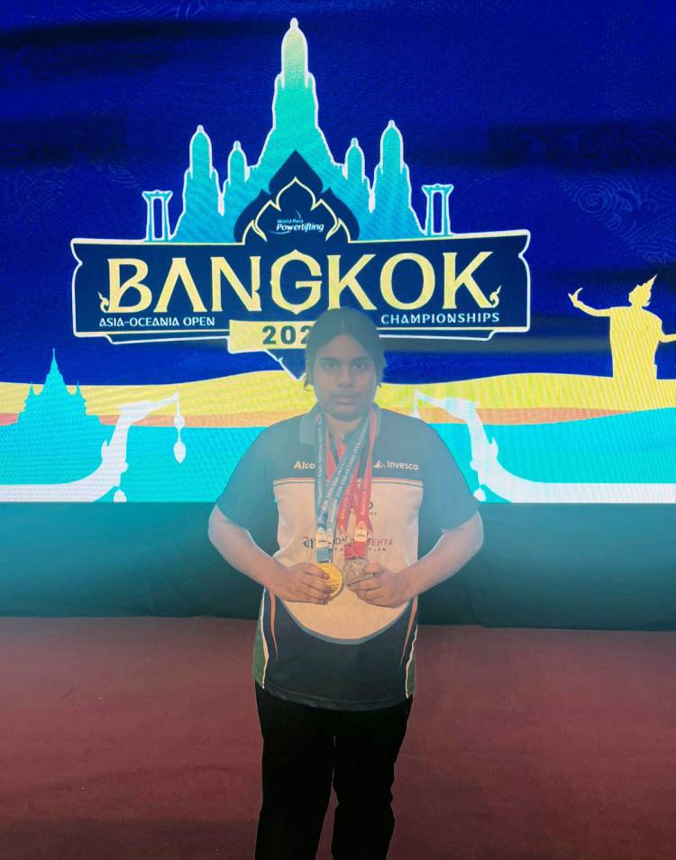 Payal - Para powerlifter trained at Aditya Mehta Foundation, wins big at Bangkok Asian Oceania Open Championship