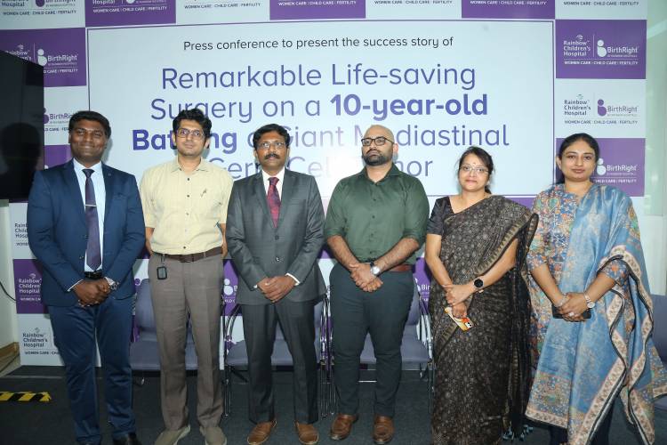 Silent Symptoms, Timely Diagnosis Save 10-Year-Old from Rare 900g Germ Cell Tumor at Rainbow Children’s Hospital