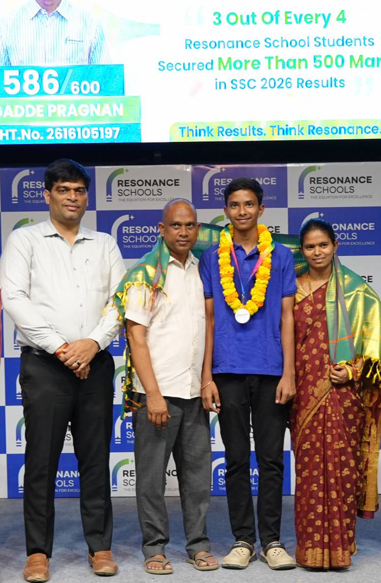 Resonance School Students Shine in Telangana SSC Results 2026, 3 out of every 4 secured more than 500 marks