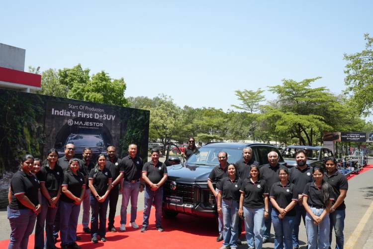 JSW MG Motor India Starts Production of India’s First D+SUV - MG MAJESTOR