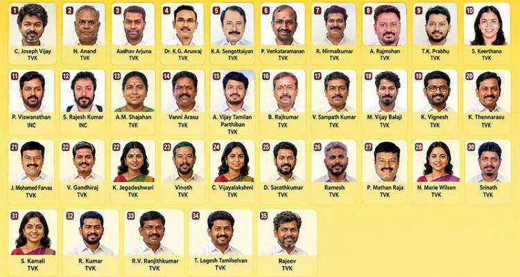 தமிழக அமைச்சரவையின் சீனியாரிட்டி பட்டியல் வெளியீடு