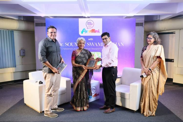 "Nutrition is the Best Vaccine" Super Chennai Honours Icon of the Month Dr. Soumya Swaminathan