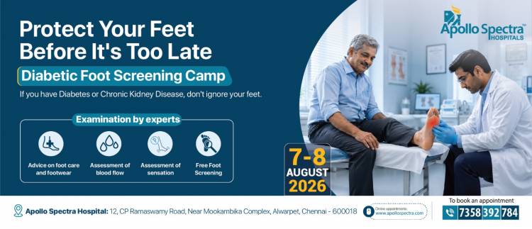 Apollo Spectra Hospital, Alwarpet Launches Advanced Super Specialty Diabetic Foot Care Clinic
