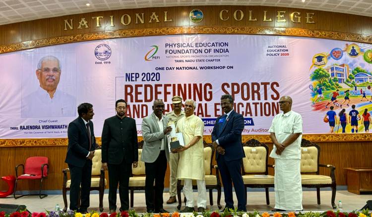SRMIST Honoured with Institutional Excellence Award in Sports and Games by PEFI