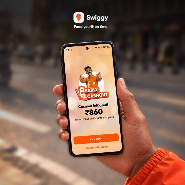 Swiggy introduces on-demand “Early Cashout” feature for its delivery partners